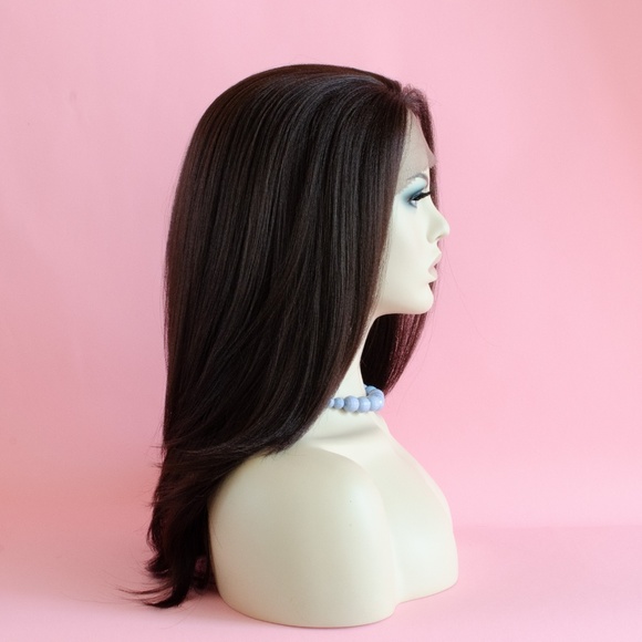 16" Brown Lace Front Wig Color Free-Part #4 - Picture 3 of 8